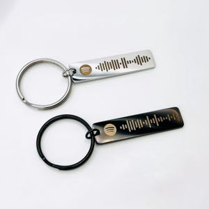 Spotify Keychain, Personalized Keychain With Your Favorite Music, Personalized Gift Music, Customized Keychain, Christmas Gift, Man Gifts