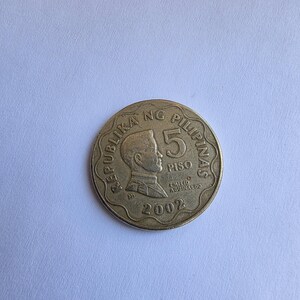 Årgång 5 Pesos 2002 Filippinerna