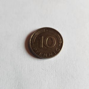 Vintage Rare Finds 10 Pfennig 1986 F , J