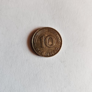 Vintage 10 Pfennig 1975 J