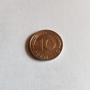 Vintage Rare Finds 10 Pfennig 1989 J , G