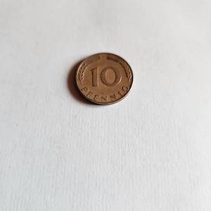 Vintage Rare Finds 10 Pfennig 1970 J and G