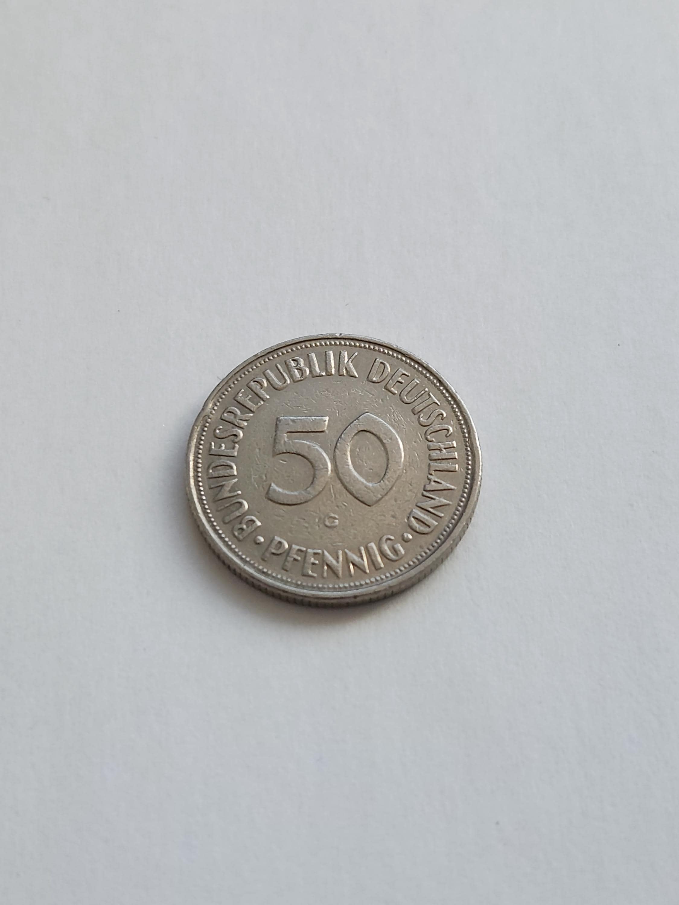 1919年！ドイツ帝国！ 50 Pfennig 硬貨【ワイマール】初硬貨！