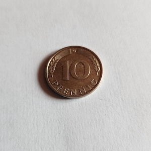 Vintage Rare Finds 10 Pfennig 1987 F , G