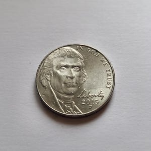 Collectible 5 Cent Modern Jefferson Nickel 2015 D