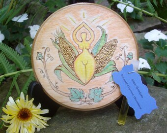 Made to Order Grain Goddess  Lughnasadh Altar Tile