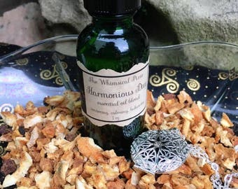 Harmonious Day Essential Oil Blend with Filigree Scent Locket