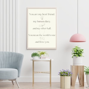 The Notebook movie quote instant download wall art print