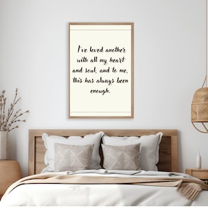 The Notebook movie quote instant download wall art print