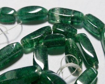 10mm 1V-16 15 Blue Glass Beads with Dark Blue Veins