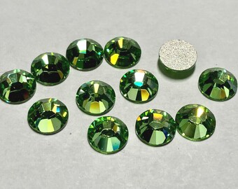 12pc Swarovski Crystal Ss30 6mm Flat Back Round Rhinestone 2088