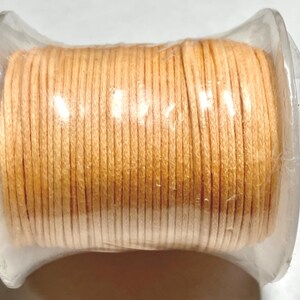Leather Cord - 1mm Round - Light Sandstone - 5 Yards