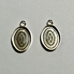 Fine Silver Oval 18x13mm Bezel Setting Drop Charm Pendant with Loop for 18x13mm Cabochon (2)  2027