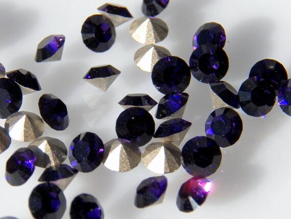 100 Perles Facettées De Bohême 4mm Purple Velvet - Marque Preciosa, Fabriqué En France