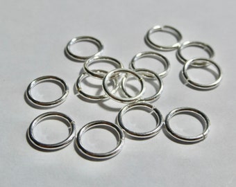 Sterling Silver Filled 18 Gauge Jump Ring - 4mm, 6mm, 8mm or 10mm Round  (20)