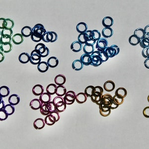 Niobium 20 Gauge Jump Ring - 4mm or 5mm Round  (25)