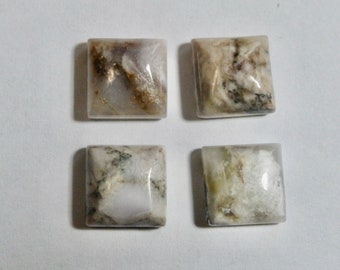 10mm Natural Brazilian Agate Gemstone Square Cabochons (1)