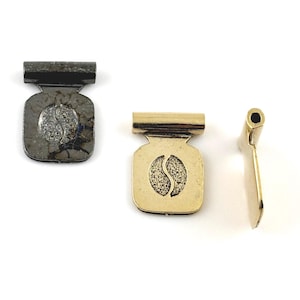 Antique Gold or Gunmetal Plated Glue-On Bail: 19x14mm