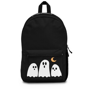 Ghosts School Travel Sac à dos unisexe imperméable en polyester noir