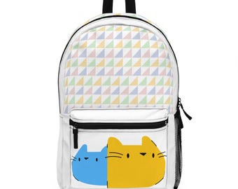 The Cats Print Unisex School Kids Teens Backpack