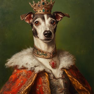 Custom Royal Pet Portrait Renaissance Cat Painting Regal Dog Portraits Pet Wall Art Pet Memorial Gift for Cat Lover Victorian Costume