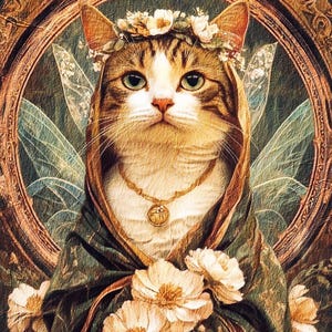 Custom Renaissance Pet Portrait from Photo Royal Cat Painting Regal Dog Portraits Pet Wall Art Pet Memorial Gift for Cat Lover Wall Decor