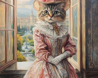 Benutzerdefinierte Haustier Portrait, Renaissance Hund Malerei, Haustier Liebhaber Geschenk, Königliches Haustier Portrait, Haustier Portrait, Edles Haustier Kunstwerk Britischen Herrenhaus Stil