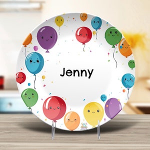 Happy Birthday Personalized Plate, Kids Birthday Plate, First Birthday, Milestone