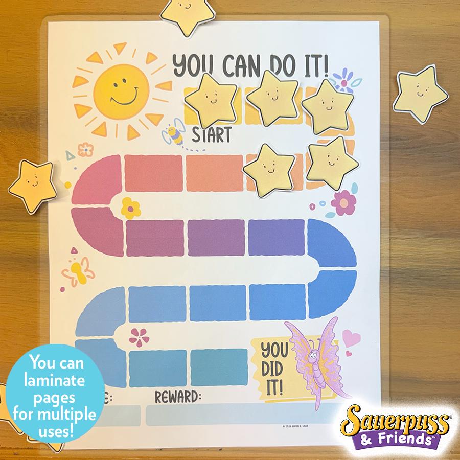 Printable Behavior Reward Chart for Kids, Toddler Daily Routine Rainbow ...