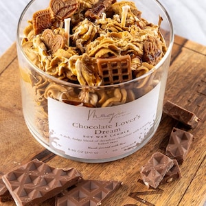Chocolate Lovers Candle – Chocolate Fudge Scented Soy Candle – Dessert Candle Gift – Sweet Treat Candle – Foodie Gift