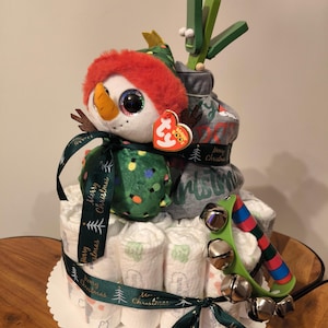 diaper cake Christmas baby gift