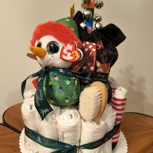 diaper cake Christmas baby gift