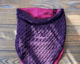Knitted Polyester Face Mask: Cold Weather Beard Friendly, Two Layers.