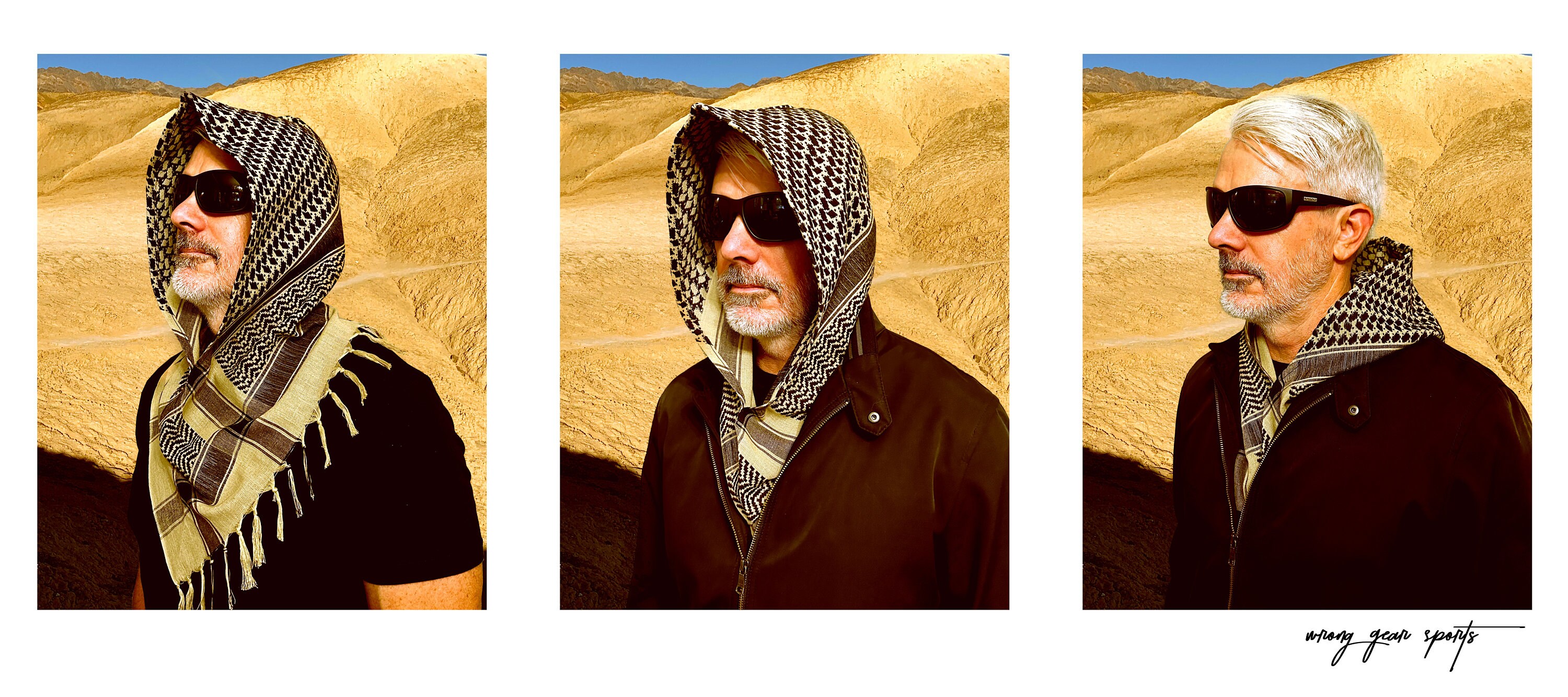 Shemagh Cotton Hood -outdoor, Desert, Festival - Made in USA