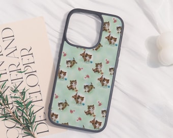 Lovely Cats Soft Phone Case For iphone 17 iphone 16 15 14 13 12 11 iPhone Pro/Pro max iPhone XR XS Max Mini iPhone 16e,Customized Gift