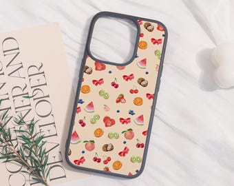 Fruits Party Soft Phone Case For iphone 17 iphone 16 15 14 13 12 11 iPhone Pro/Pro max iPhone XR XS Max Mini iPhone 16e,Customized Gift