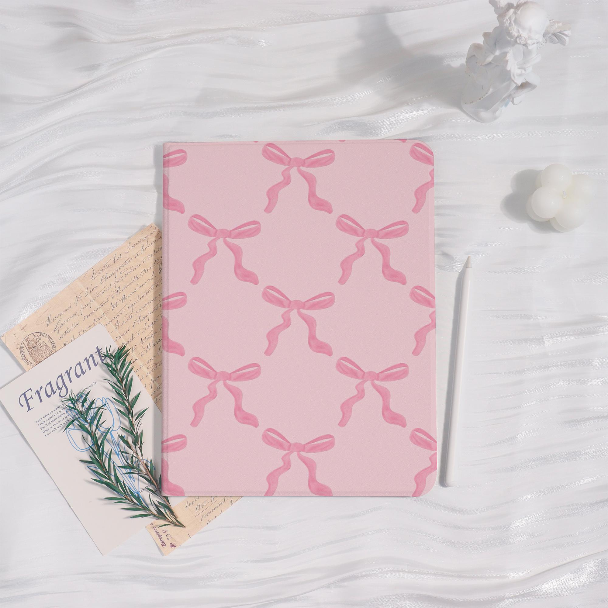 Lovely Pink Bows iPad Case For iPad 9.7" 10.2" 10.9" 11" A16,iPad Air 5/6/7 iPad Pro iPad 2024 2025 iPad Mini5/6 iPad 10th Case Book&Flip
