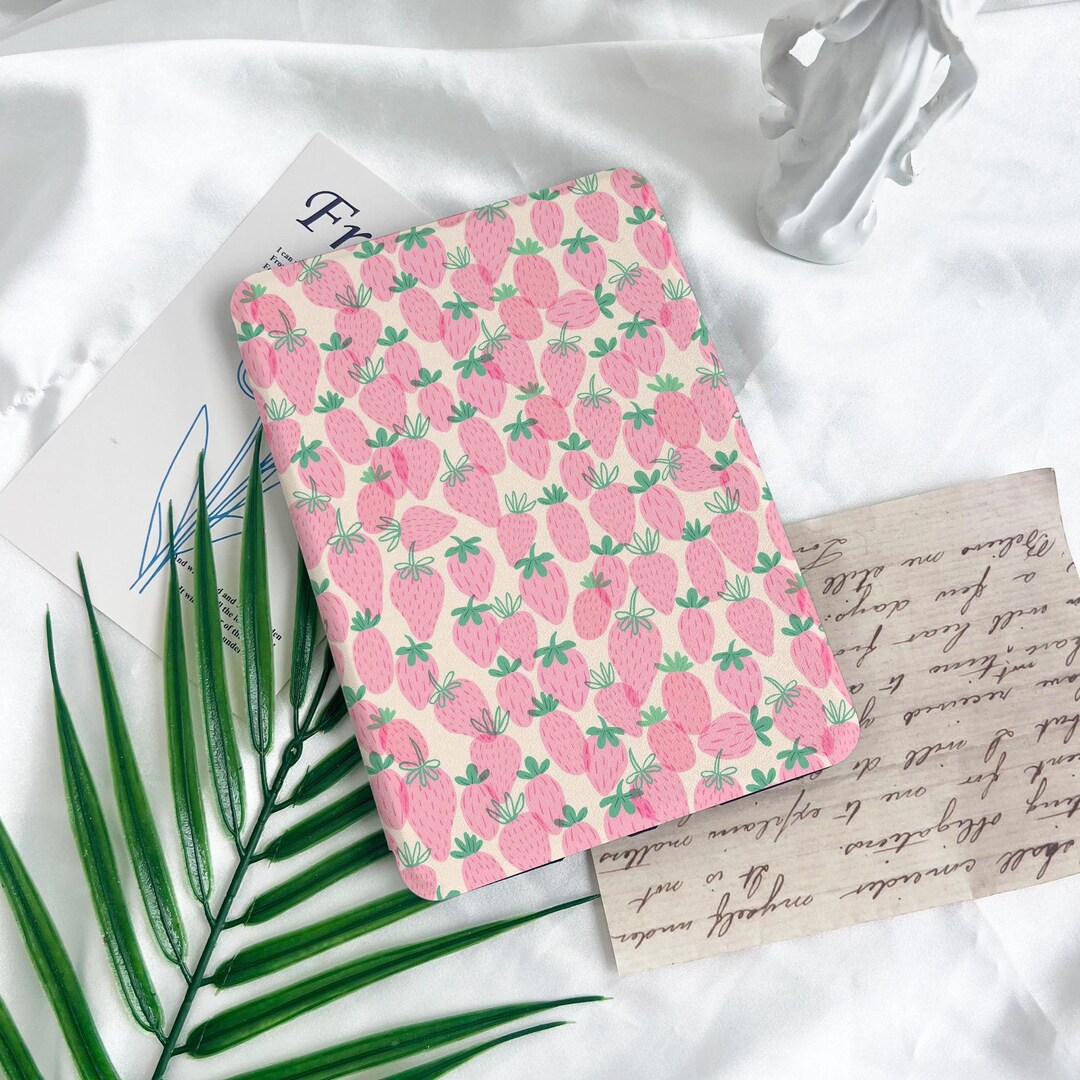 Pink Strawberry 2024 Colorsoft Strap Kindle Case Paperwhite Kindle Case ...