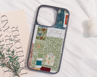 Green Collage Soft Phone Case For iphone 17 iphone 16 15 14 13 12 11 iPhone Pro/Pro max iPhone XR XS Max Mini iPhone 16e,Customized Gift