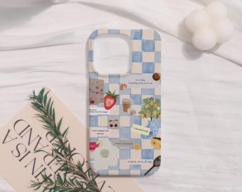 Grids Hard Phone Case For iPhone 17 iphone 16 15 14 13 12 11 iPhone Pro/Pro max iPhone XR XS Max Mini iPhone 16e,Customized Gift
