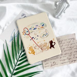 Cute Cats 2024 Colorsoft Strap Kindle case Paperwhite Kindle case,Kindle/Paperwhite 10/11th 6&#39;&#39; 6.8&#39;&#39; Auto Wake/Sleep customization