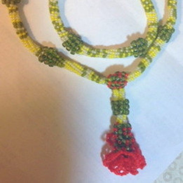 Kankakee Beadwoven Necklace