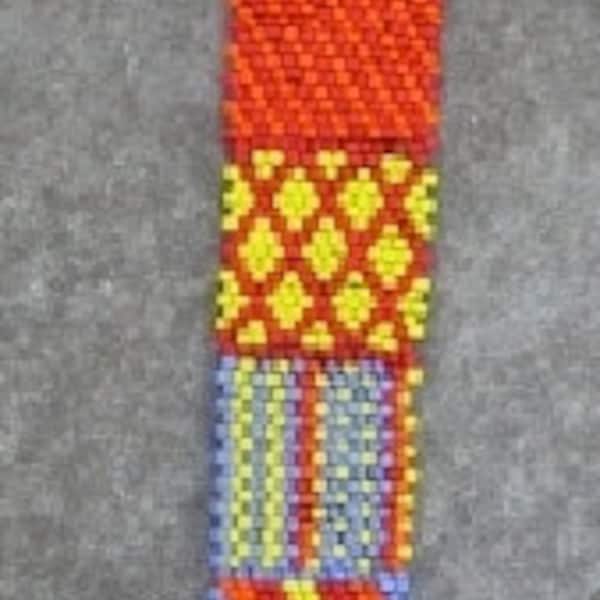 Nairobi patchwork beaded bracelet