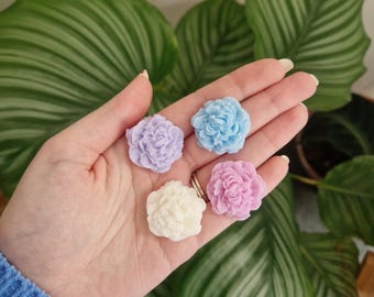 Highly Scented Wax Melts Strong Wax Melts 100% Vegan Soy Wax Unique Wax Melts Handmade Peony Flower Melts Choose your scent gift for her