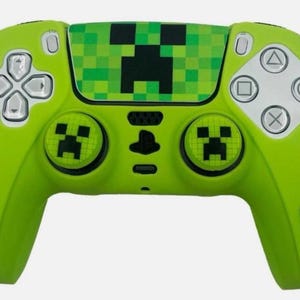 PS5 Controller Cover, Pro Gamer Controller Skin with Thumb Caps & Touchpad Sticker - 4pcs