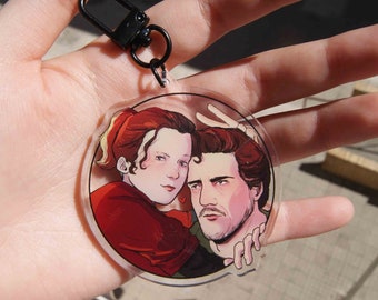 Keychain Joel Miller and Ellie Williams El último de nosostros