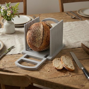Adjustable Bread Slicer Guide – Even Slices Every Time | Reusable Bread Cutting Tool | Compact & Easy to Store