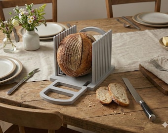 Adjustable Bread Slicer Guide – Even Slices Every Time | Reusable Bread Cutting Tool | Compact & Easy to Store