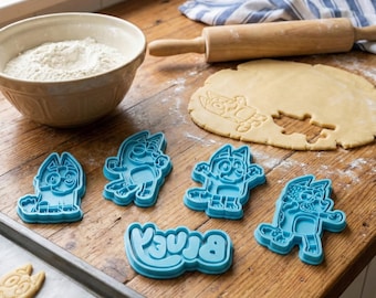 Bluey Cookie Cutter Set: Kids' Party Baking