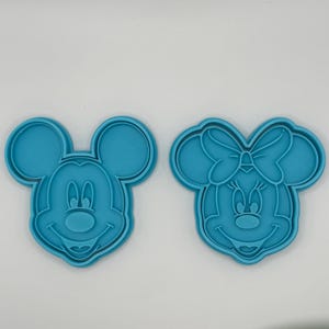 Mickey and Minnie Mouse Cookie Cutter Set, Disney-Inspired Baking Tools, Fondant & Dough Cutters, Kids Party and Birthday Baking Supplies